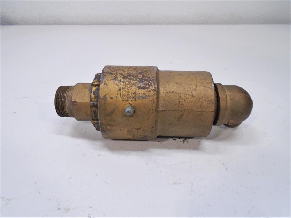 Rotary Union 3/4" NPT x 1-1/2" NPT x 1-1/2" MNPT, Bronze, Left Hand